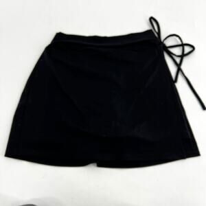 Susana Monaco black Tie Mini Skort
